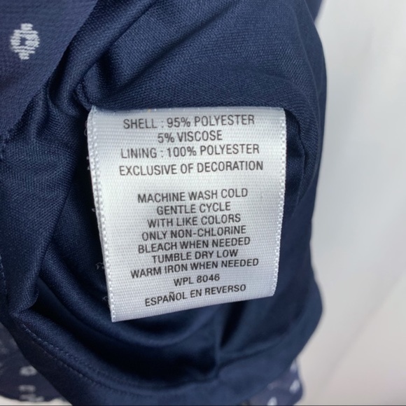 Maison Jules women's navy blue and white sleeveless dress XS - Picture 6 of 8